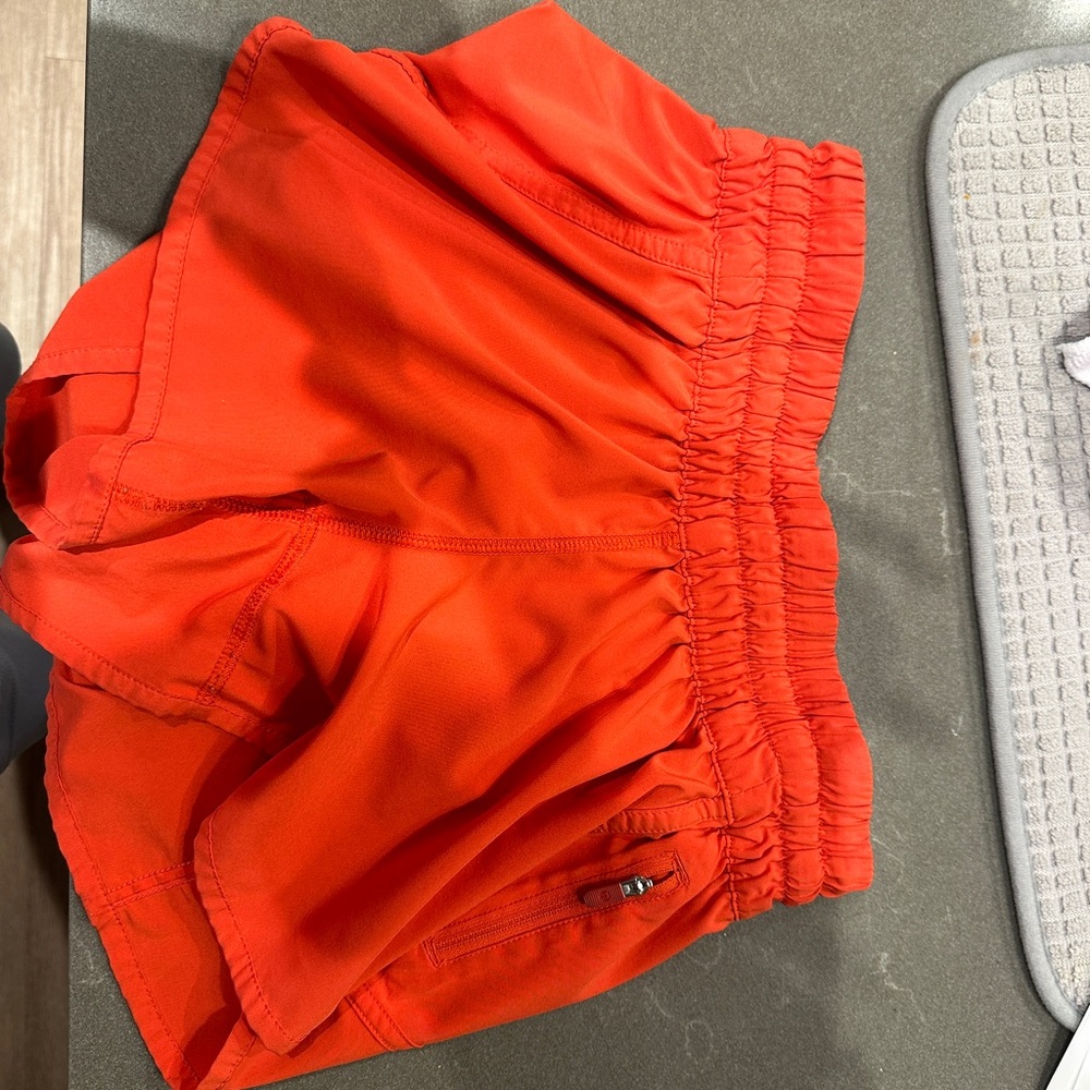 Orange lulu shorts